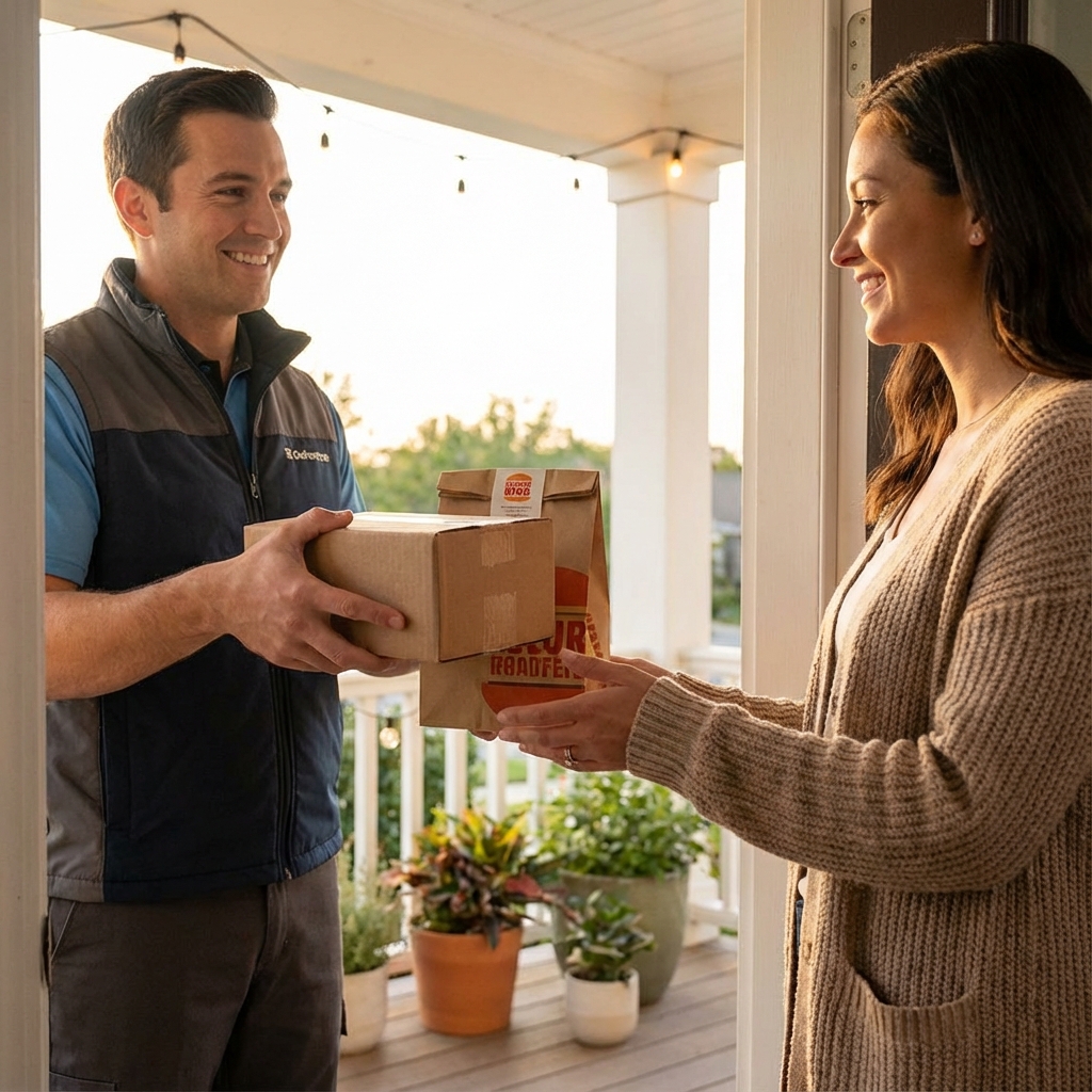 Food & delivery illustration